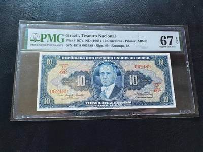 Triple S 第69期 - 1961巴西10克鲁塞罗，精美，亚军分