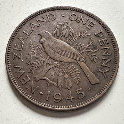 🌹外币初藏🌹🐯2025年第141场  每周二四六晚8️⃣点 接代拍 - 新西兰1945年一便士