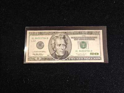 美国 1996年 大头版 20美元 非全新好品 - 美国 1996年 大头版 20美元 非全新好品
