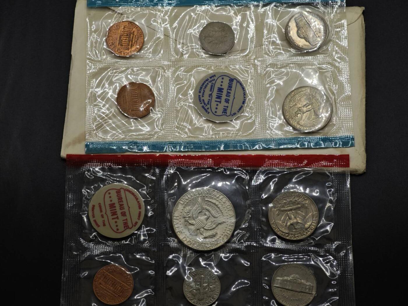 【淘币小摊】实时拍第八百三十拍   银币套币场   满百包邮可预留二周 每周一统一发货   美国1969年肯尼迪套币含1枚银币