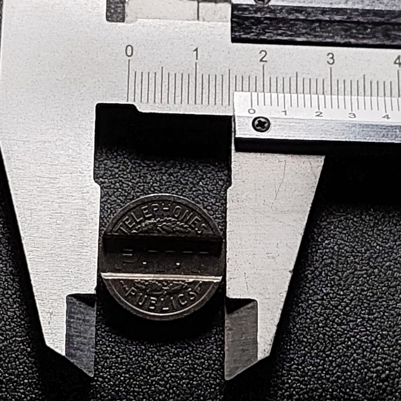 泉币菌-第147场-精品福利场 稀少 法国1937年法兰西自由女神凹槽电话代用币 铜镍 18mm 