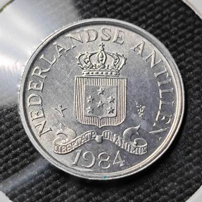 KK钱币收藏小铺 第380期  2月预留时间 周末发货 -  1984荷属安地列斯1分 好品