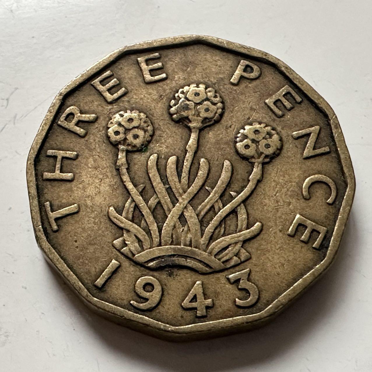 🌹外币初藏🌹🐯2025年第141场  每周二四六晚8️⃣点 接代拍 英国1943年三便士 