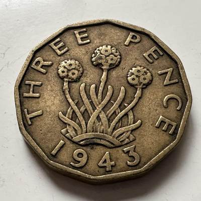 🌹外币初藏🌹🐯2025年第141场  每周二四六晚8️⃣点 接代拍 - 英国1943年三便士 