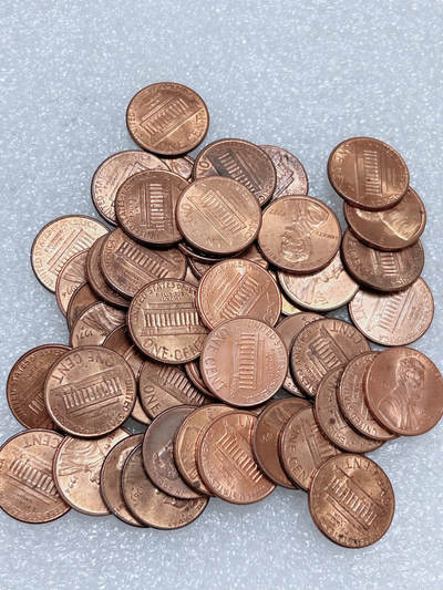 第一海外回流一元起拍收藏 散集专场  第276期 - 美国林肯堂1分硬币 50枚 带光品