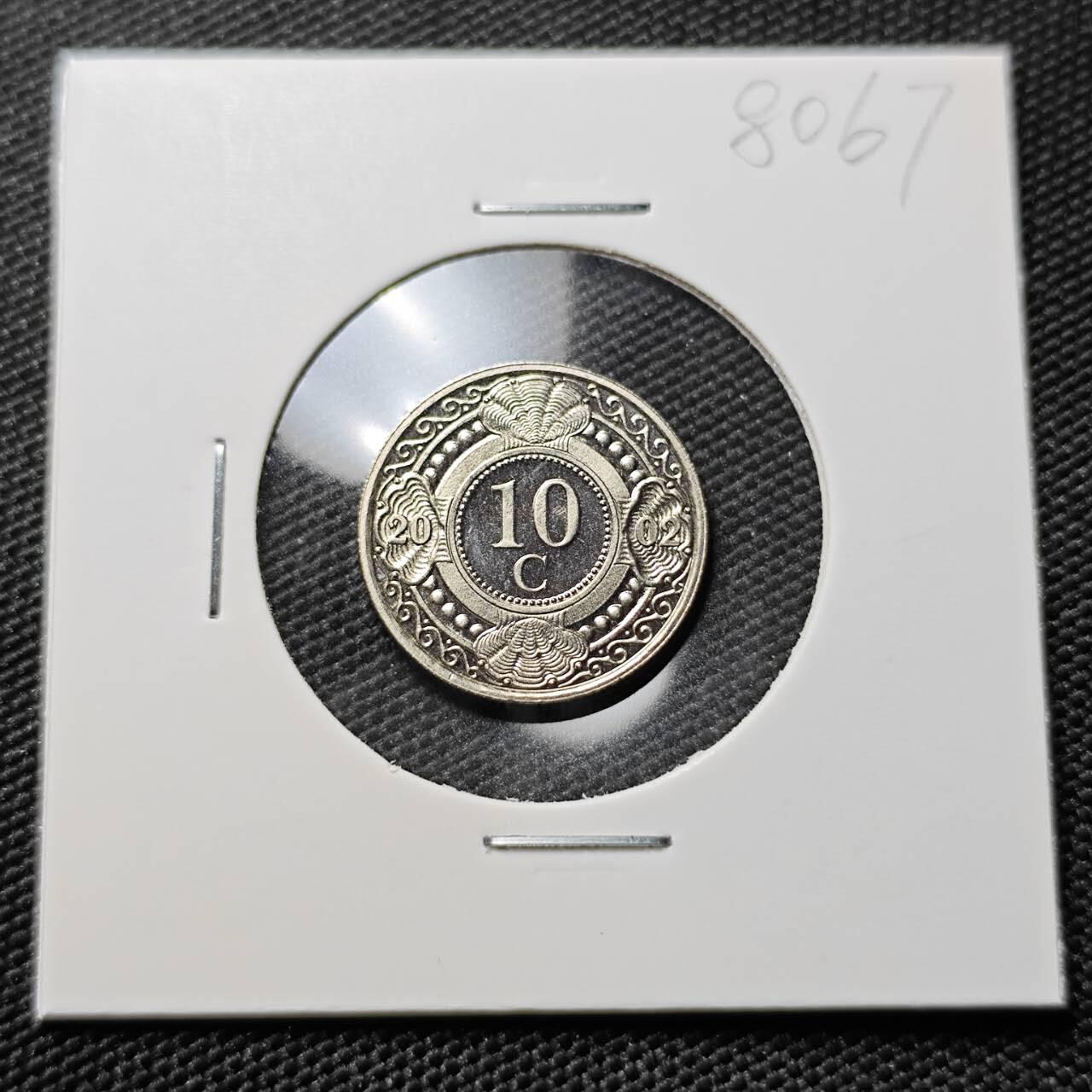 KK钱币收藏小铺 第380期  2月预留时间 周末发货   2002荷属安地列斯10分 好品