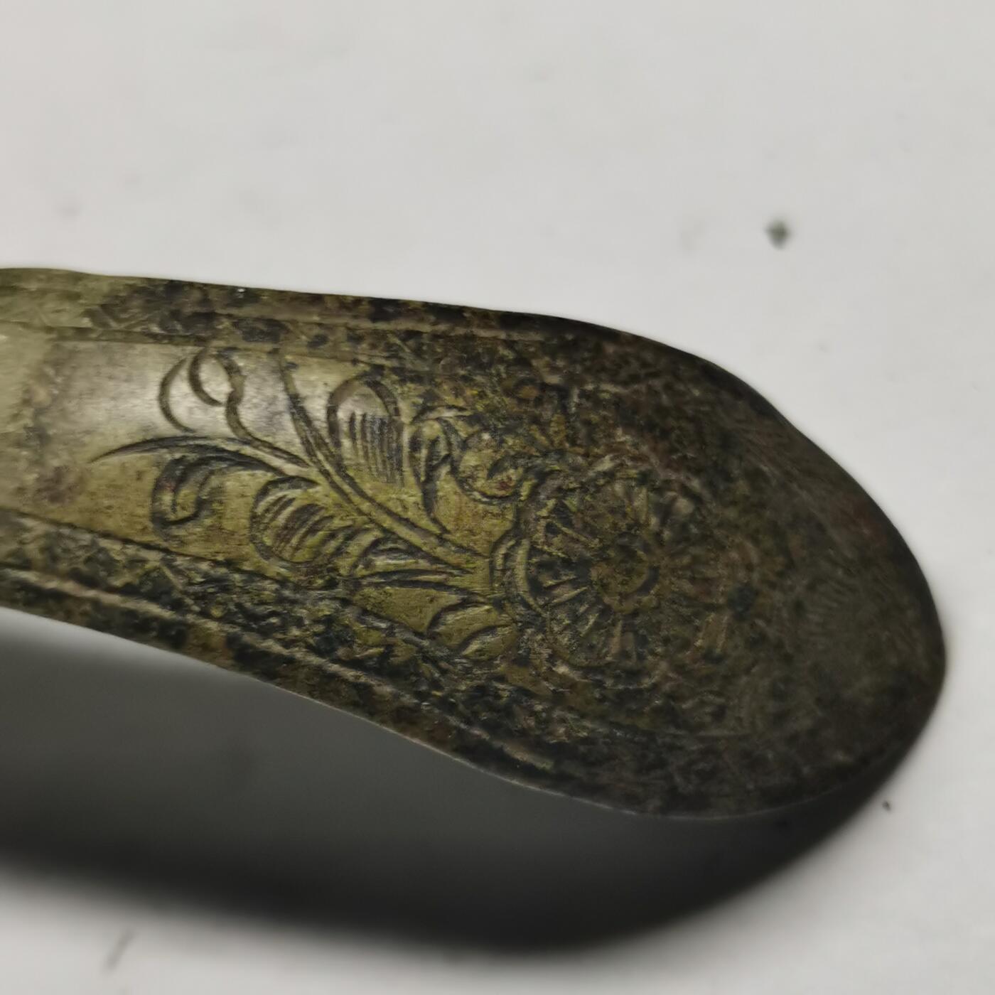 杂件专场89期 清代老银花纹发簪