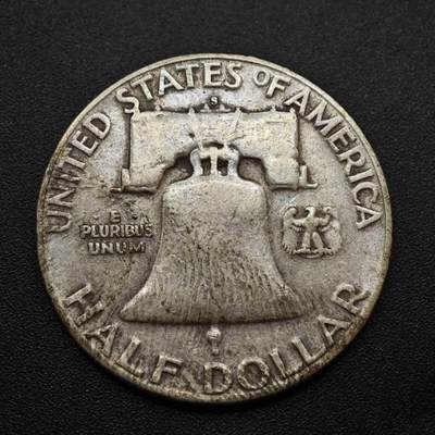 【淘币小摊】实时拍第八百三十拍   银币套币场   满百包邮可预留二周 每周一统一发货   - 美国1951年富兰克林半美元银币