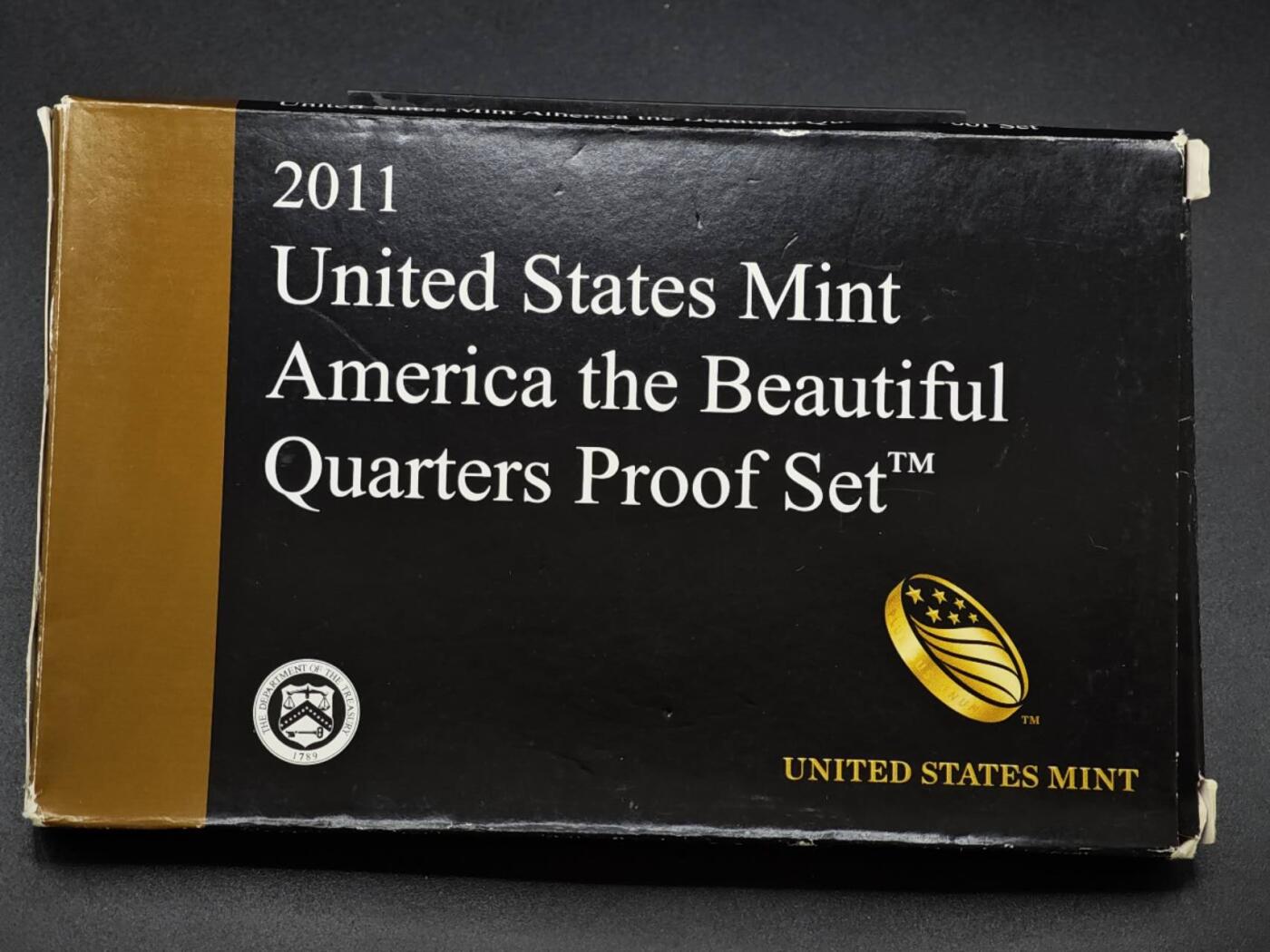 【淘币小摊】实时拍第八百三十拍   银币套币场   满百包邮可预留二周 每周一统一发货   美国2011年精制公园币5枚套原盒原证