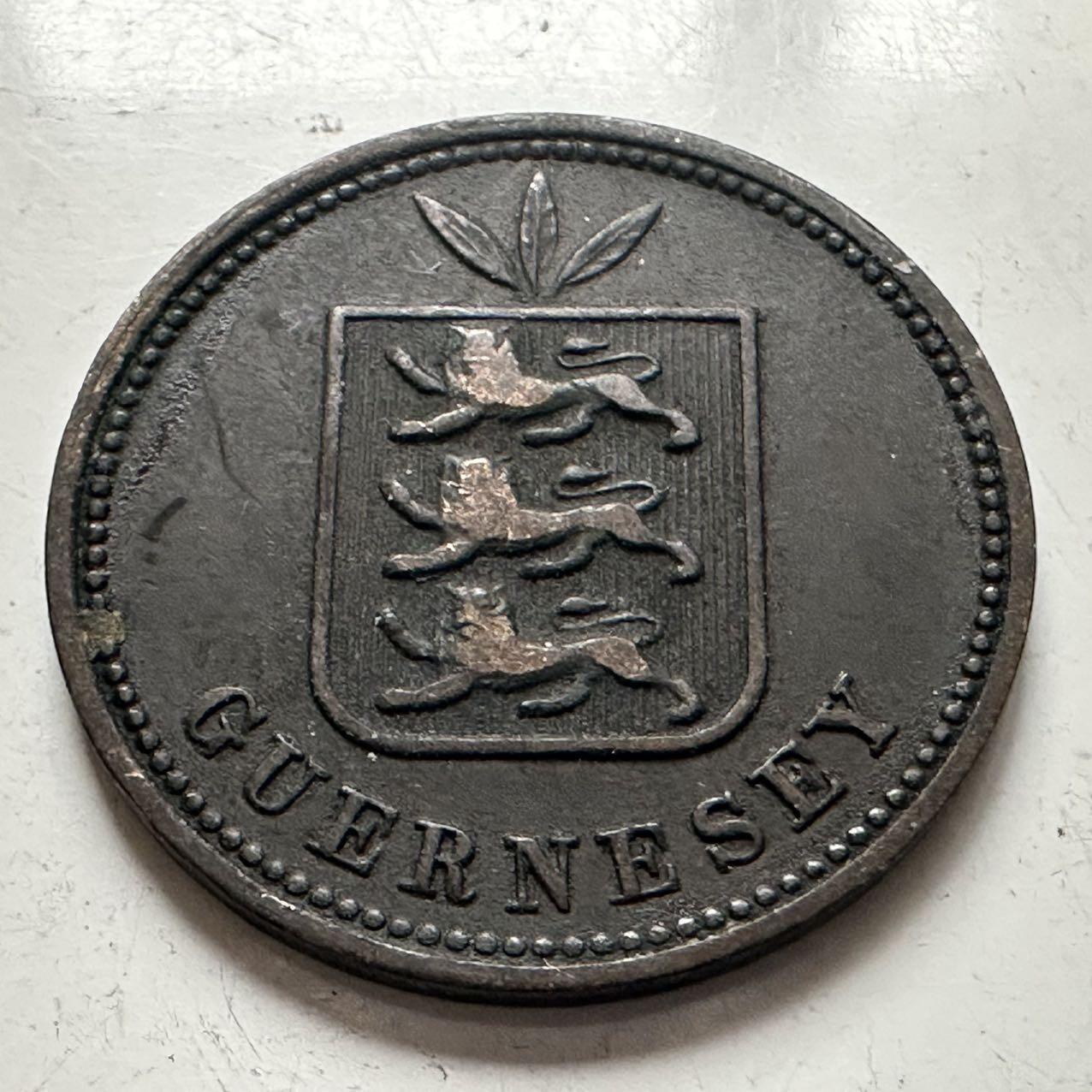 🌹外币初藏🌹🐯2025年第141场  每周二四六晚8️⃣点 接代拍 根西岛1899年2道布