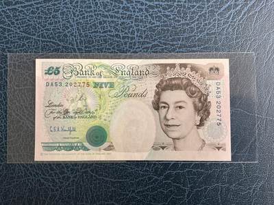 【礼羽收藏】🌏世界钱币拍卖第116期 - 英国e序列 5镑 皇冠版 unc