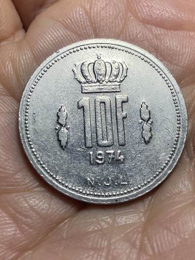 2025年第一百三十七场(总第一百六十三场）外国好品散币场(免佣金) - 卢森堡🇱🇺1974年10法郎(让大公时期)