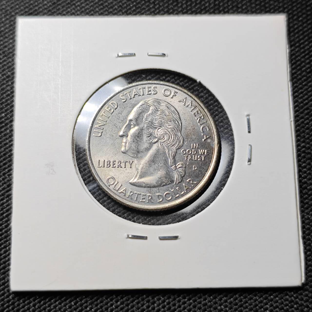 KK钱币收藏小铺 第380期  2月预留时间 周末发货  美国25分纪念币 好品