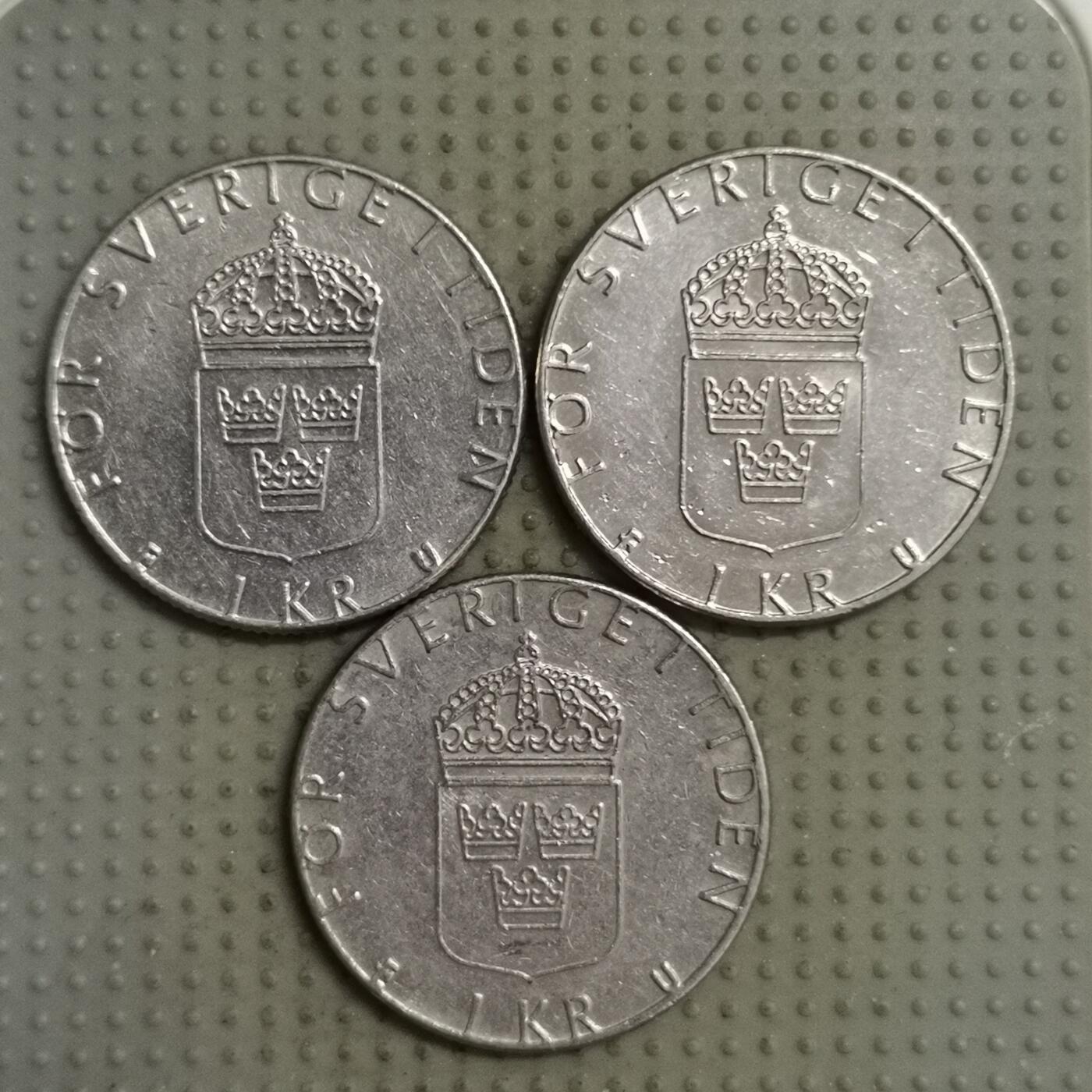 2025年第140场各国散币拍卖（总第140场） 瑞典1克朗3枚