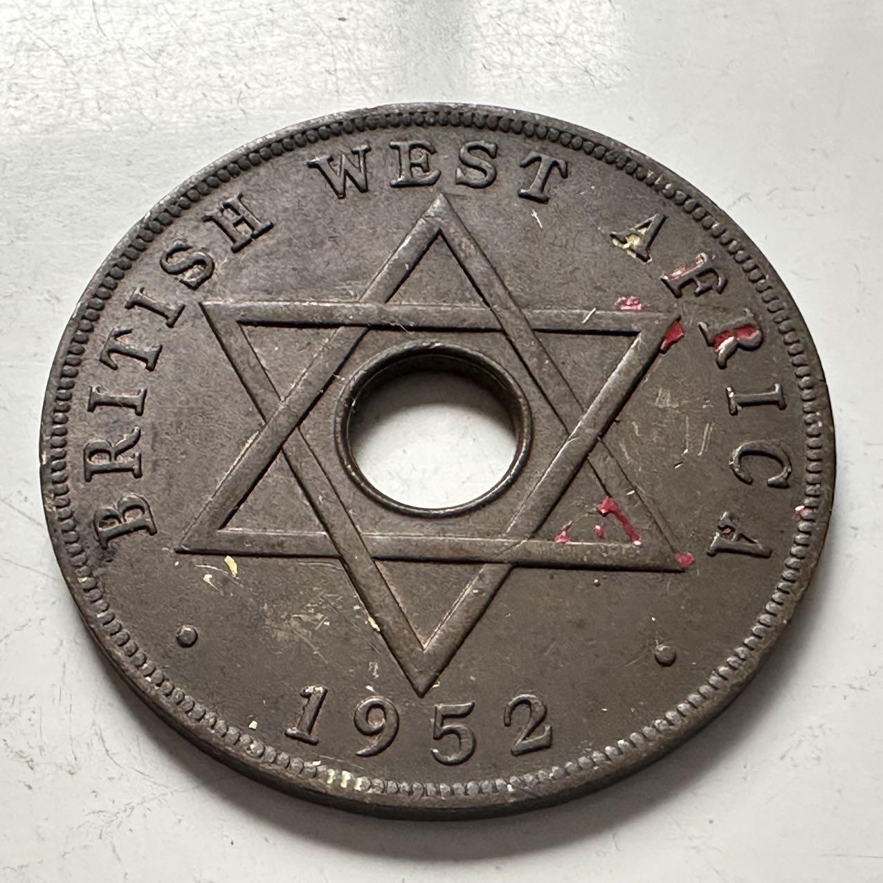 🌹外币初藏🌹🐯2025年第141场  每周二四六晚8️⃣点 接代拍 英属西非1952年1便士