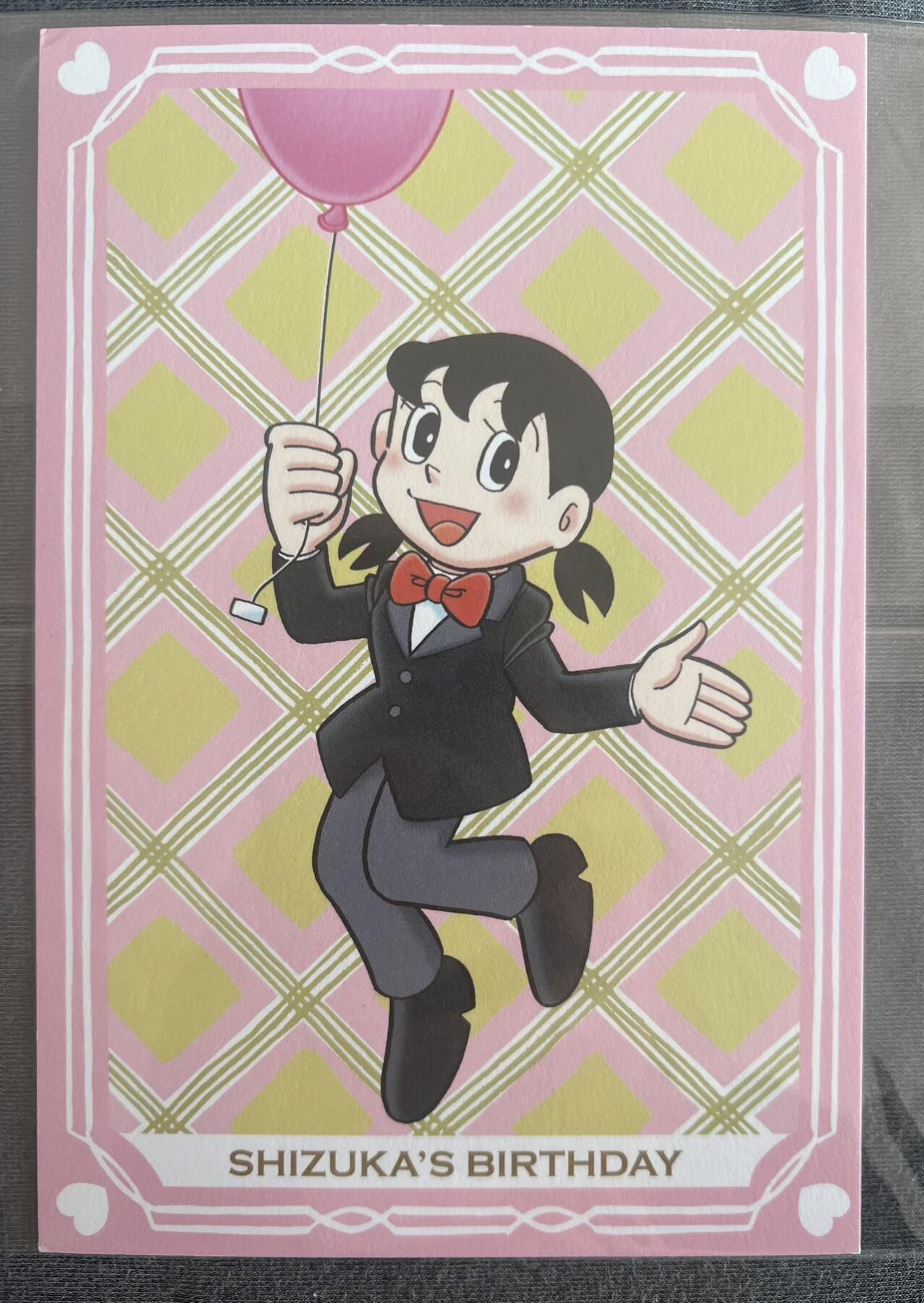 【哆啦A梦封片】未来店正版明信片+日本邮票+纪念戳 静香