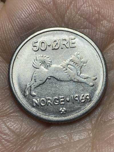 2025年第一百三十七场(总第一百六十三场）外国好品散币场(免佣金) - 挪威🇳🇴1969年50欧尔(奥拉夫五世第一版)
