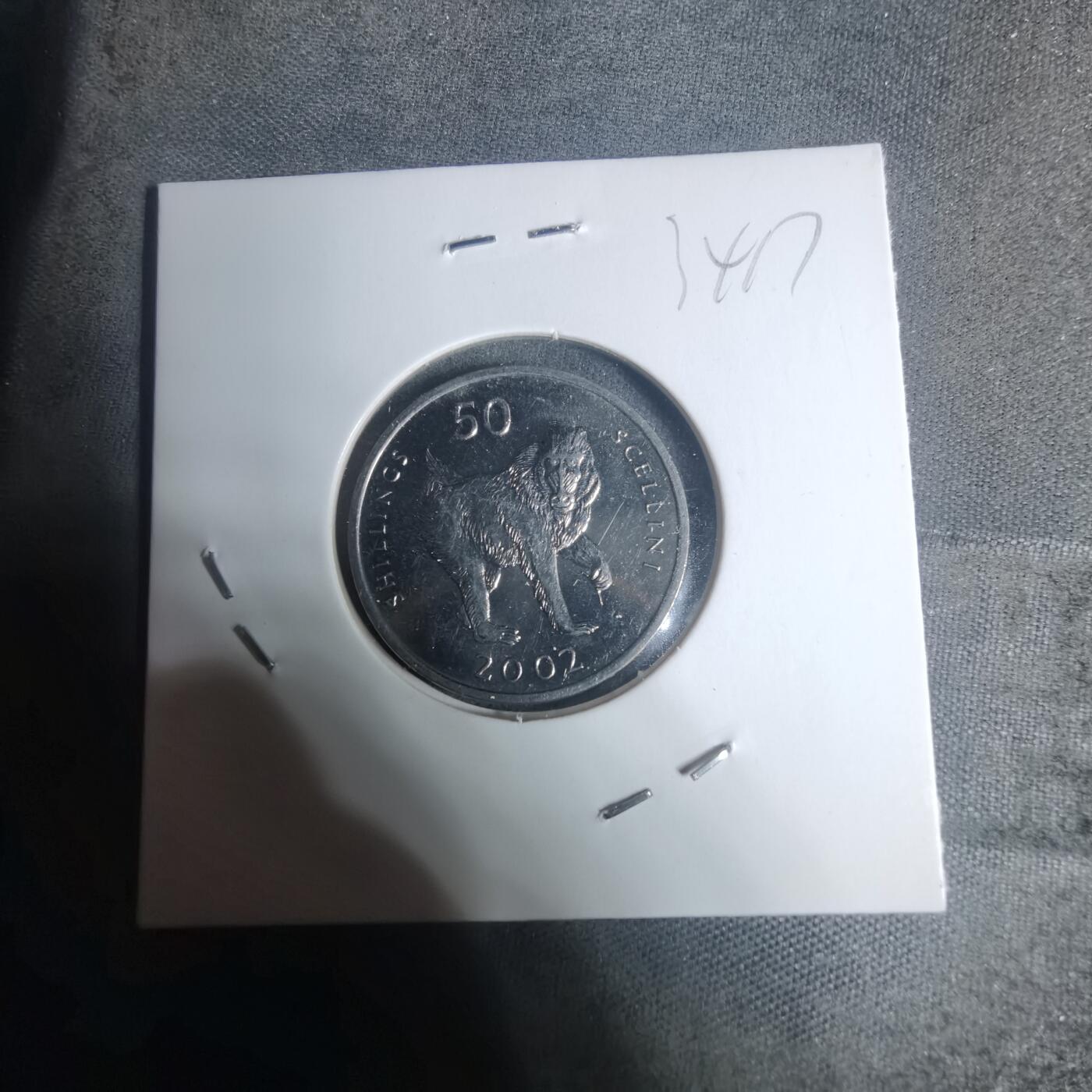 沼泽如烟--第934场 索马里2002年50先令