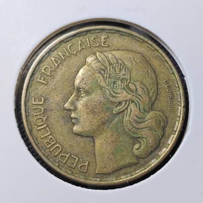 KK钱币收藏小铺 第381期  2月预留时间 周末发货 - 1954法国50法郎 