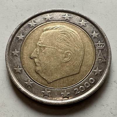 🌹外币初藏🌹🐯2025年第141场  每周二四六晚8️⃣点 接代拍 - 比利时2000年2欧元