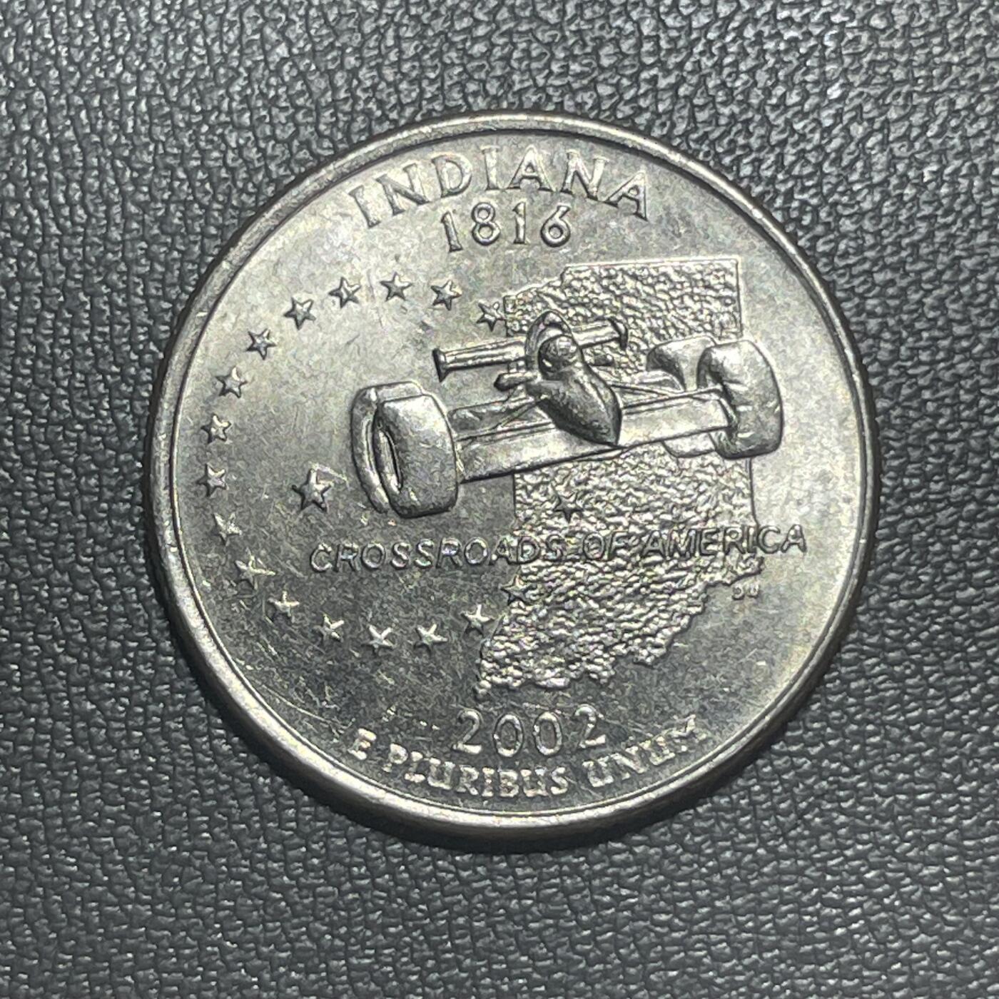 回流1222 美国州币系列之2002年印第安纳州 印第安纳波利斯500英里赛车