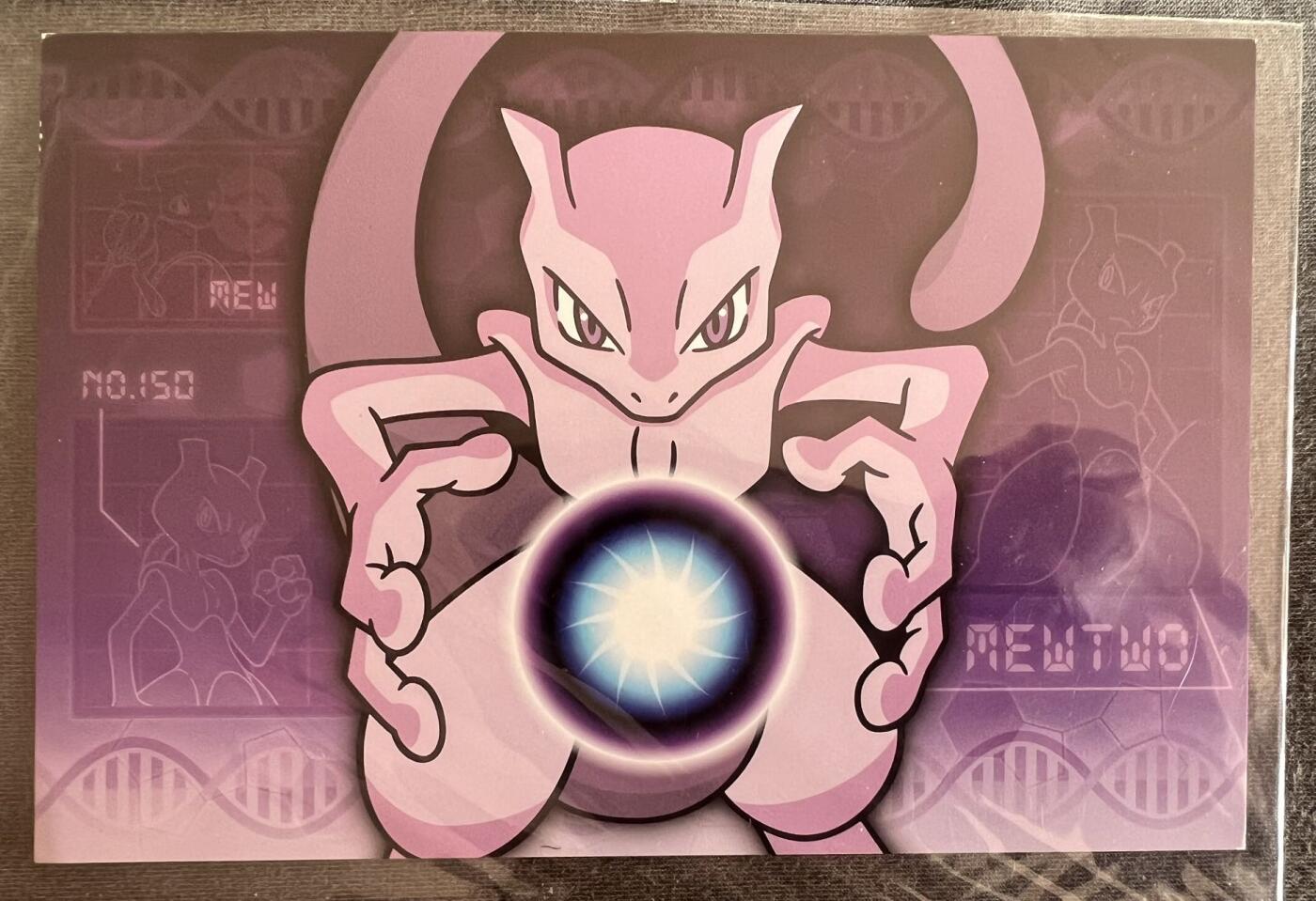 【宝可梦封片】宝可梦明信片+日本邮票+纪念戳 超梦