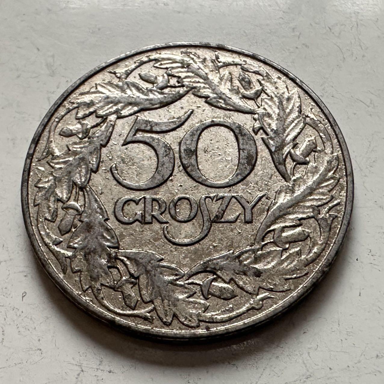 🌹外币初藏🌹🐯2025年第141场  每周二四六晚8️⃣点 接代拍 波兰1938年50格罗申