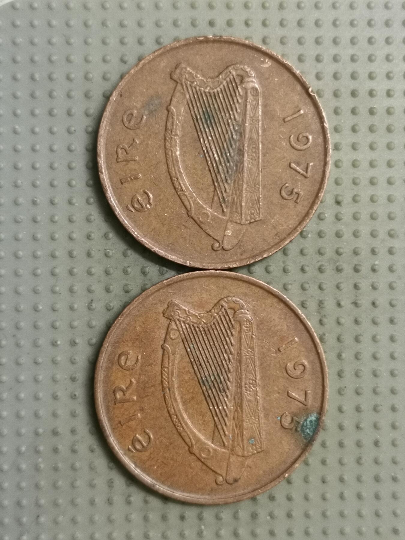 2025年第140场各国散币拍卖（总第140场） 爱尔兰1975年2便士2枚