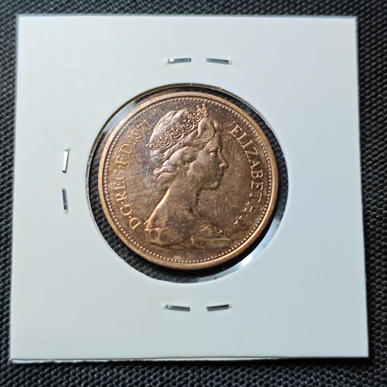 KK钱币收藏小铺 第380期  2月预留时间 周末发货  1971英国2便士精制币