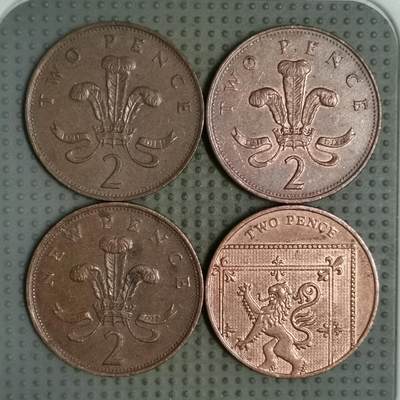 2025年第140场各国散币拍卖（总第140场） - 英国2便士4枚