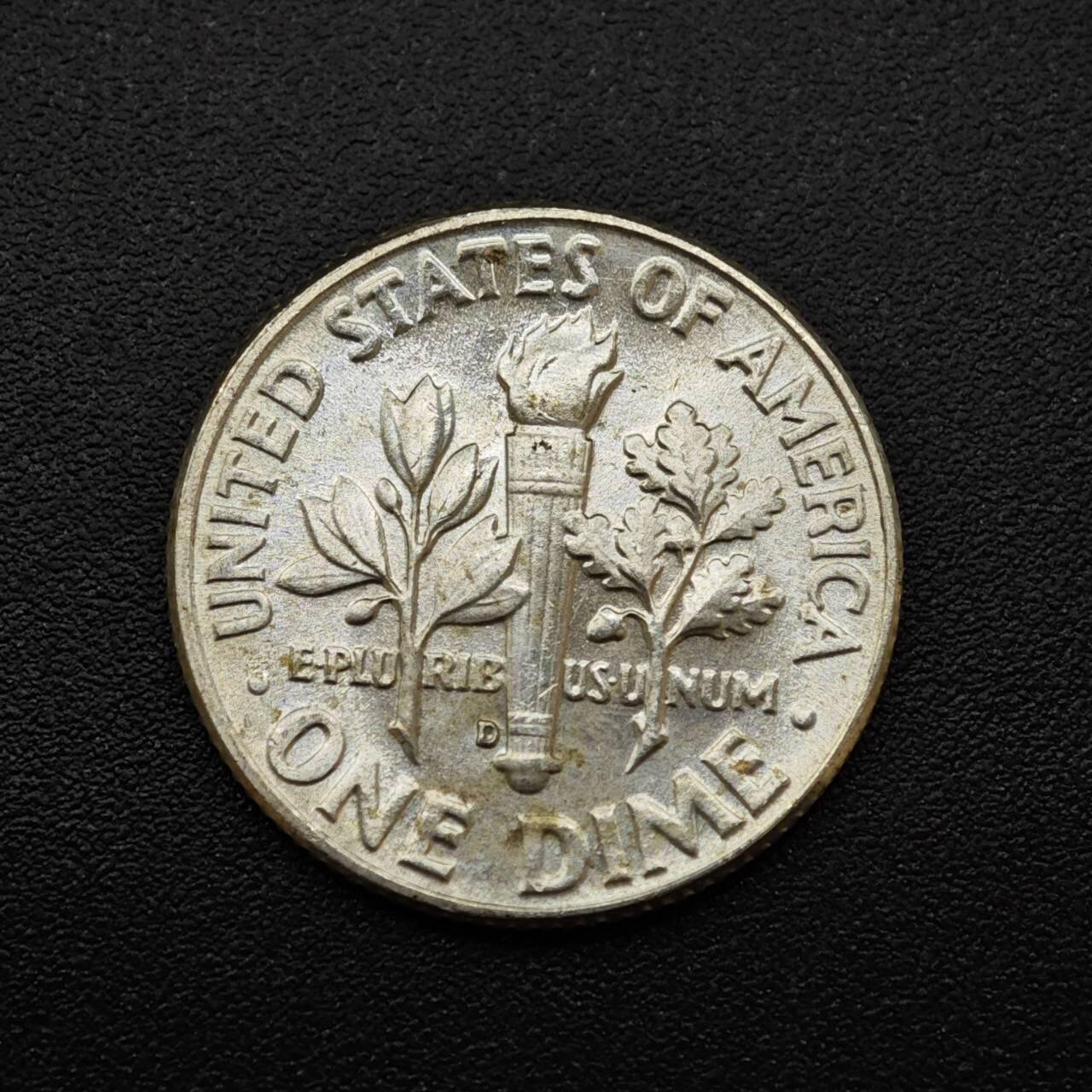 【淘币小摊】实时拍第八百三十拍   银币套币场   满百包邮可预留二周 每周一统一发货   美国1964年罗斯福10分银币