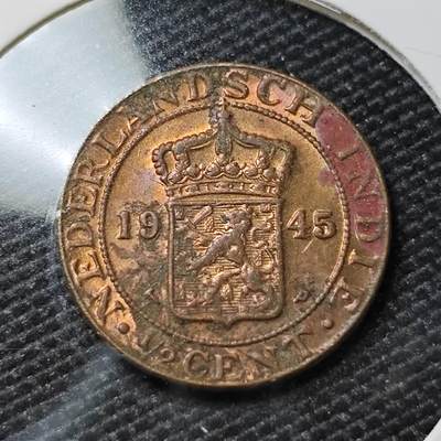 KK钱币收藏小铺 第381期  2月预留时间 周末发货 - 1945荷属东印度1分