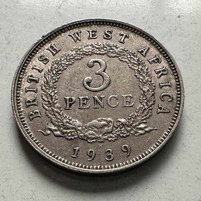 🌹外币初藏🌹🐯2025年第141场  每周二四六晚8️⃣点 接代拍 - 英属西非1939年三便士