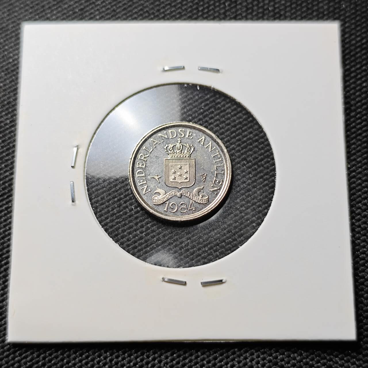 KK钱币收藏小铺 第380期  2月预留时间 周末发货  1984荷属安地列斯10分