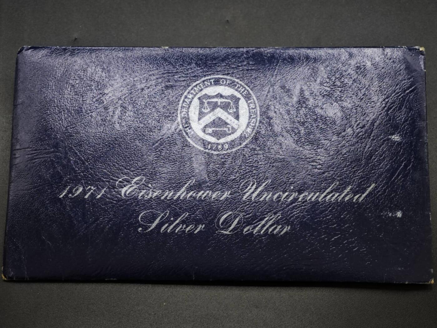 【淘币小摊】实时拍第八百三十拍   银币套币场   满百包邮可预留二周 每周一统一发货   美国1971年月球鹰美元银币24.6克400银银价138