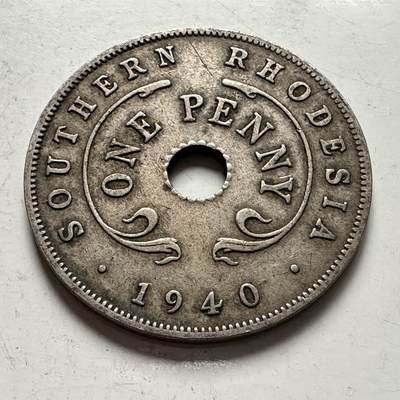 🌹外币初藏🌹🐯2025年第141场  每周二四六晚8️⃣点 接代拍 - 南罗得西亚1940年一便士