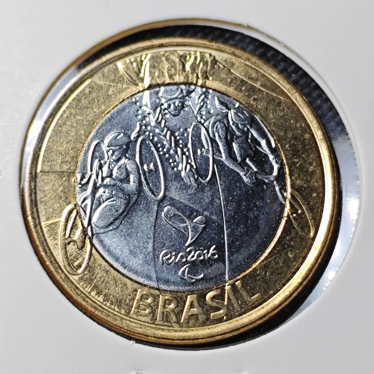 KK钱币收藏小铺 第380期  2月预留时间 周末发货  巴西1瑞尔双色币纪念币