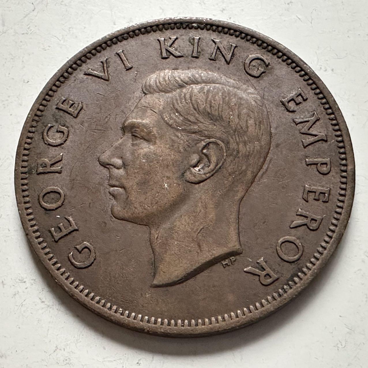 🌹外币初藏🌹🐯2025年第141场  每周二四六晚8️⃣点 接代拍 新西兰1945年一便士