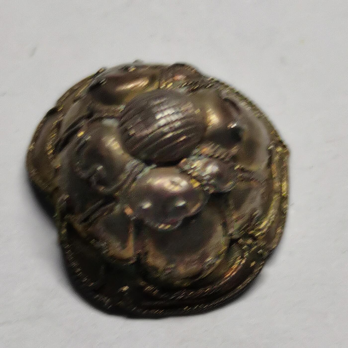 杂件专场89期 清代老银心形花