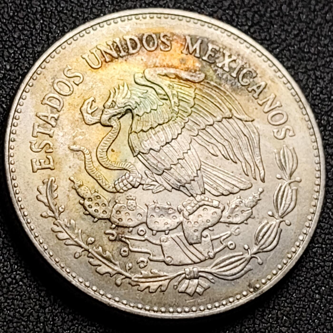 泉币菌-第147场-精品福利场 略带彩光 墨西哥1982年 50比索铜镍币 玛雅阿兹特克女神 直径35mm 