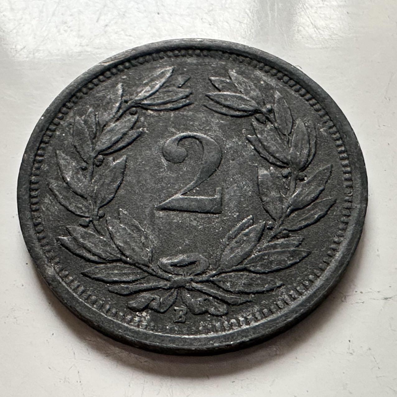 🌹外币初藏🌹🐯2025年第141场  每周二四六晚8️⃣点 接代拍 瑞士1942年2分