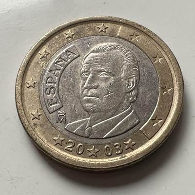 🌹外币初藏🌹🐯2025年第141场  每周二四六晚8️⃣点 接代拍 - 西班牙2003年一欧元