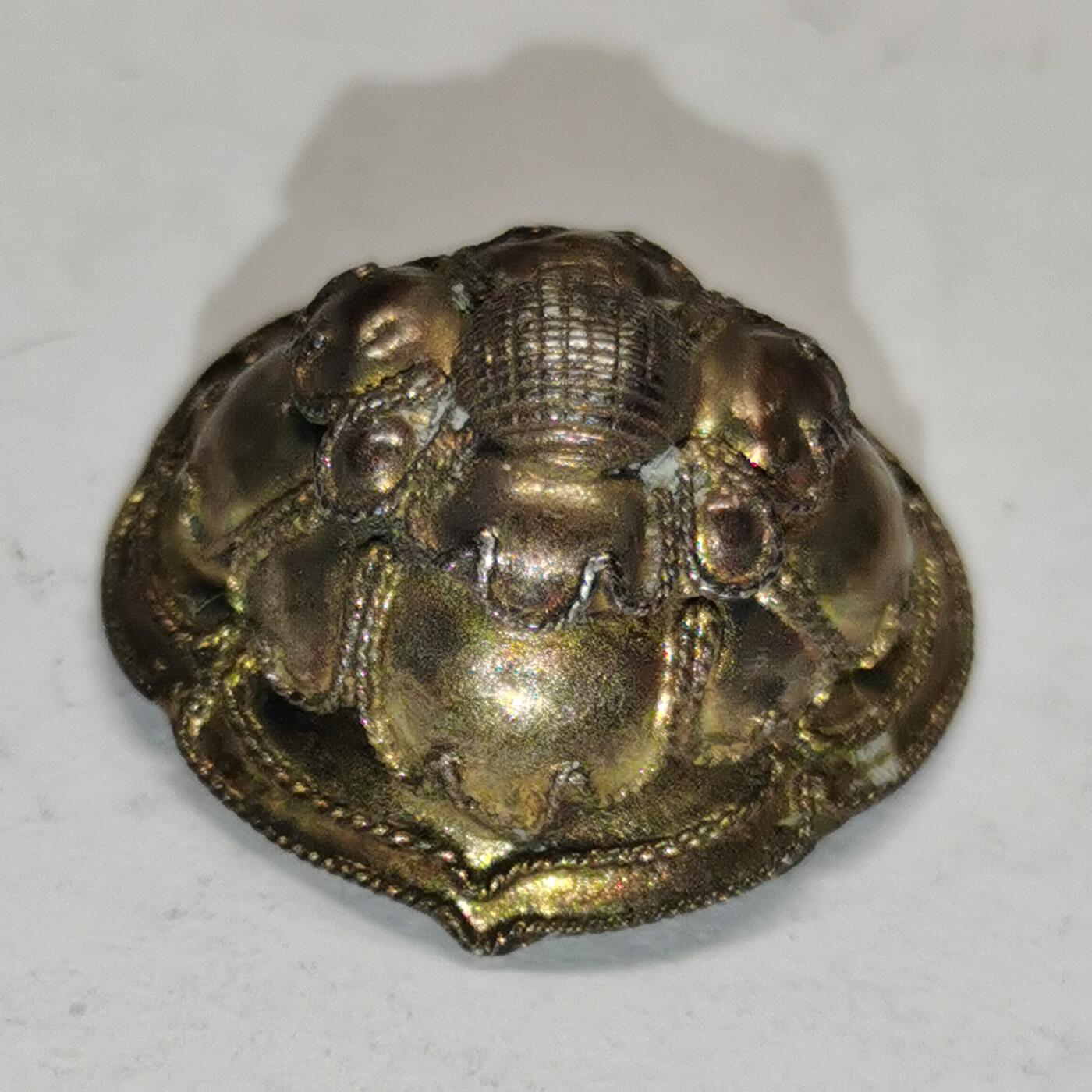 杂件专场89期 清代老银心形花