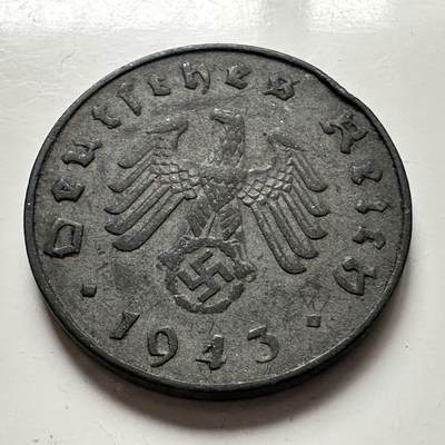 🌹外币初藏🌹🐯2025年第141场  每周二四六晚8️⃣点 接代拍 - 德国1943年10芬尼