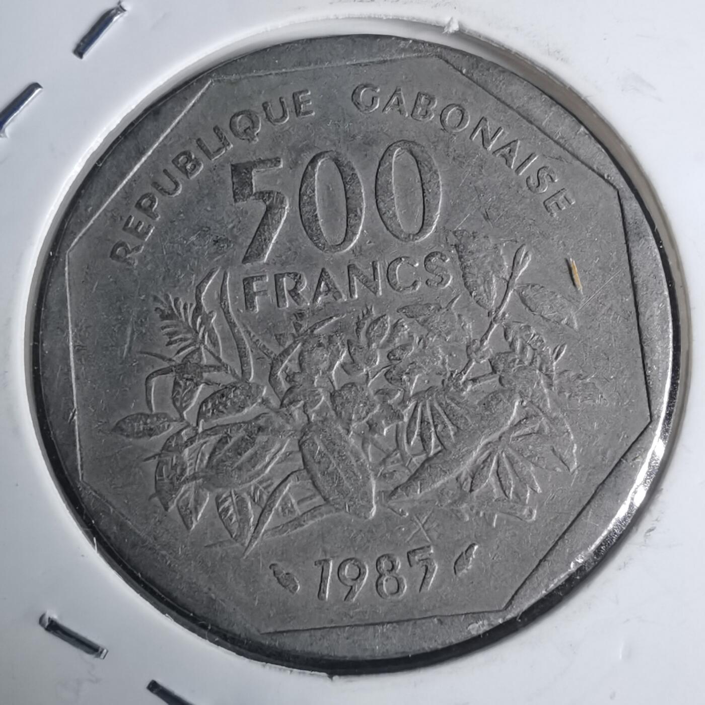 沼泽如烟--第935场 加蓬1985年500法郎