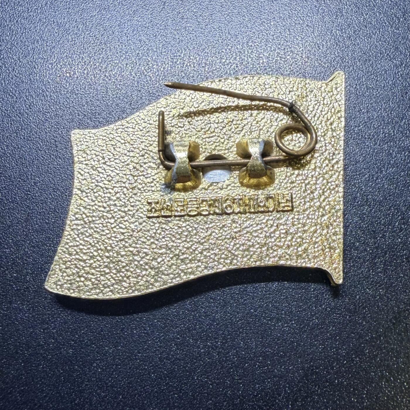 金正日军服章背后有字金日成