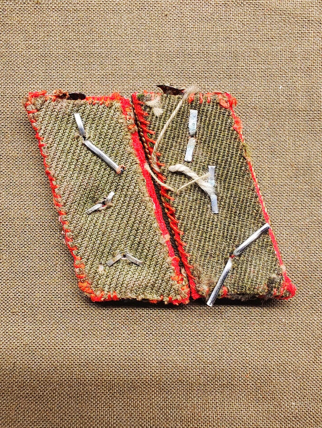 日二战大尉领章顺撇 单片好品180 有蛀140