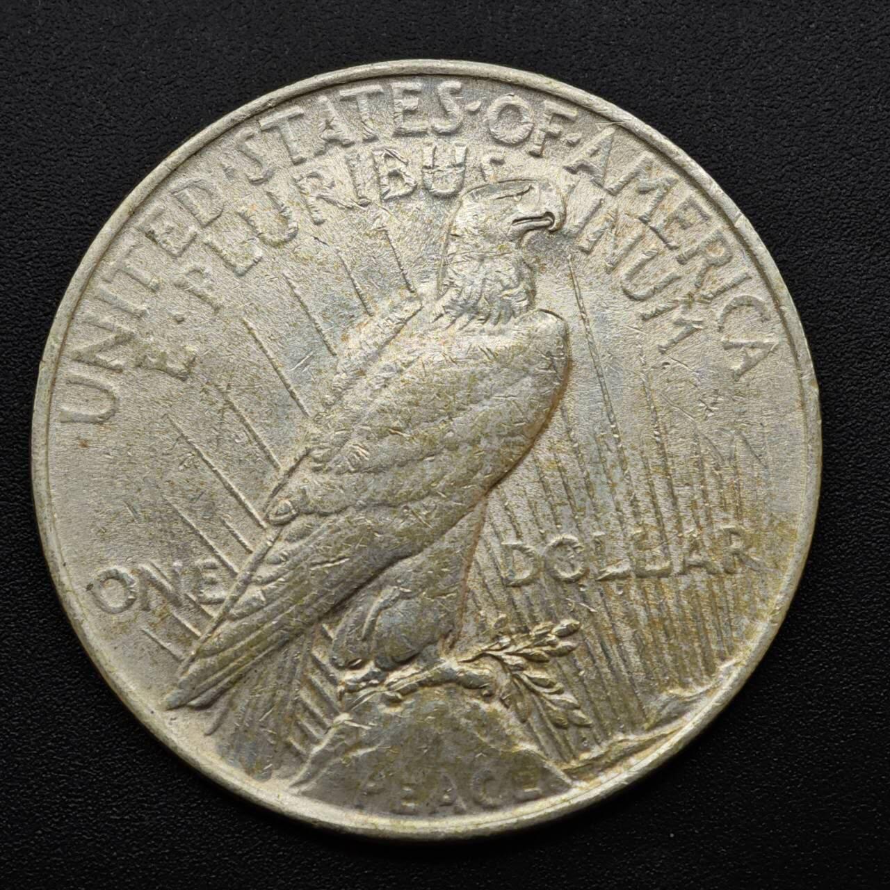 【淘币小摊】实时拍第八百三十拍   银币套币场   满百包邮可预留二周 每周一统一发货   美国1922年和平银币