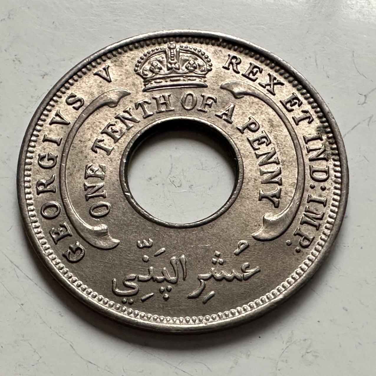 🌹外币初藏🌹🐯2025年第141场  每周二四六晚8️⃣点 接代拍 英属西非1934年1/10便士