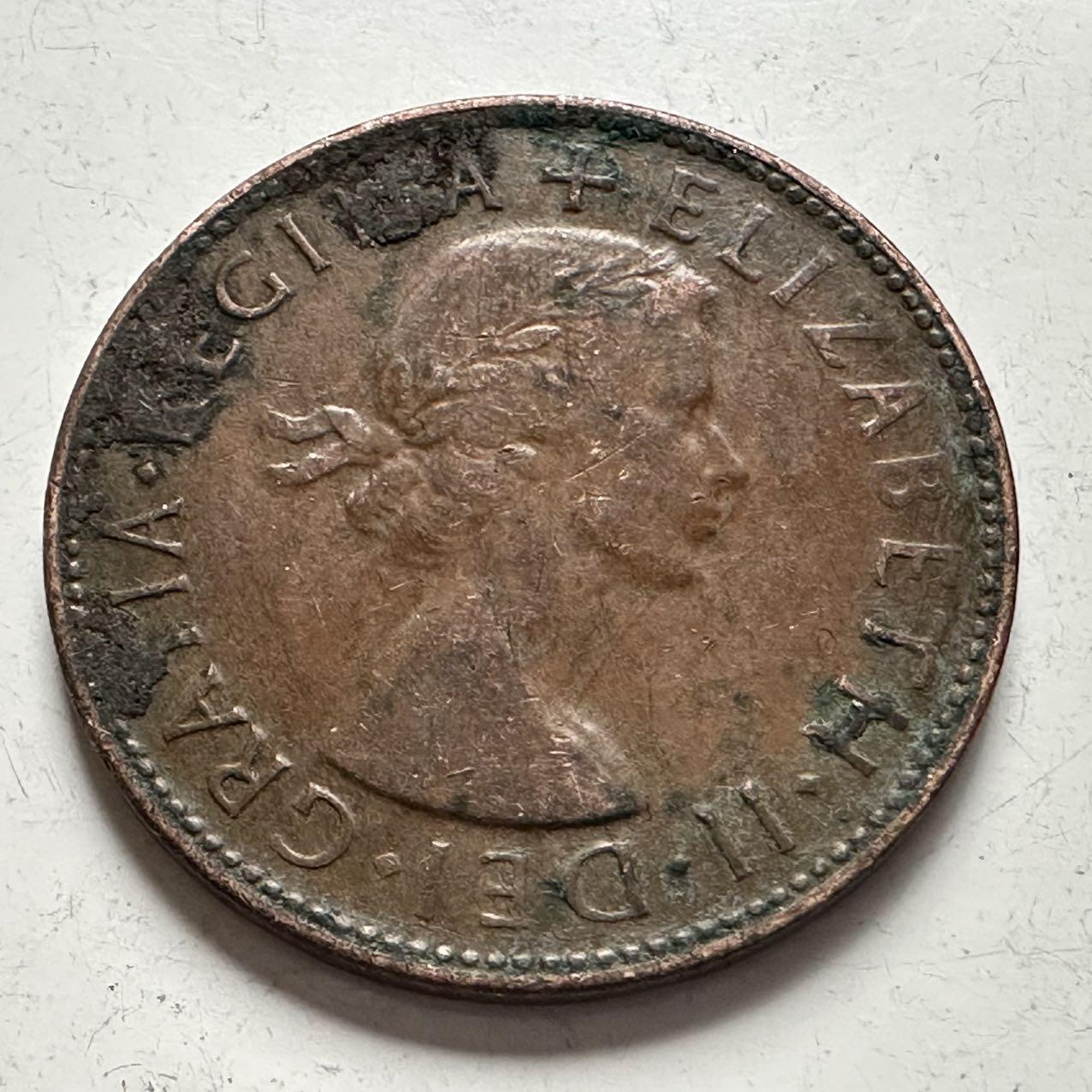 🌹外币初藏🌹🐯2025年第141场  每周二四六晚8️⃣点 接代拍 澳大利亚1953年一便士